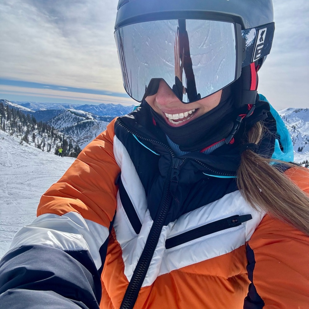 Bogner Fire+ Ice Farina Down ski /Orange and Blue Ski Jacket
